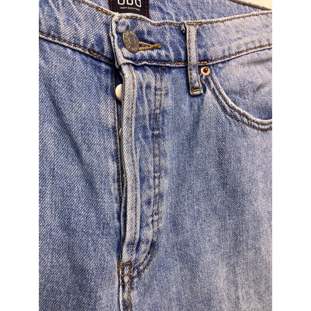 BDG‎ Slim Straight Jeans Womens 29 Blue High Rise Raw Hem 100% Cotton Denim - Picture 3 of 12